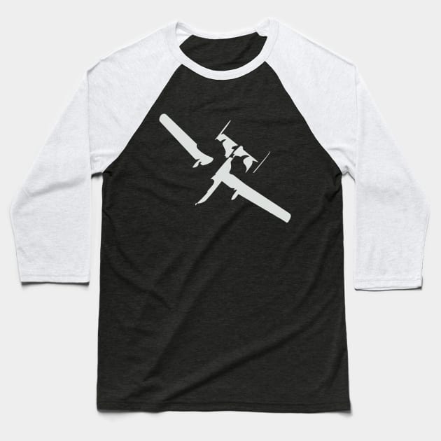 A10 Warthog Silhouette Baseball T-Shirt by Wykd_Life